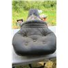 Image 3 : black softtail wide double motorcycle seat.