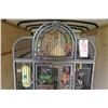 Image 3 : large grey bird cage with stand and misc items.