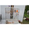 Image 1 : Large white bird cage with accessories