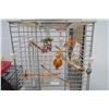Image 2 : Large white bird cage with accessories