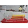 Image 3 : mid size bird cage, white with red bottom & accessories