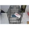 Image 1 : Black metal pet cage small size.
