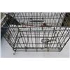 Image 3 : Black metal pet cage small size.
