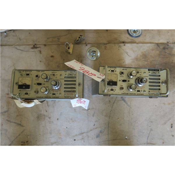 pair of canadian Marconi company HF Receivers Type- XH14