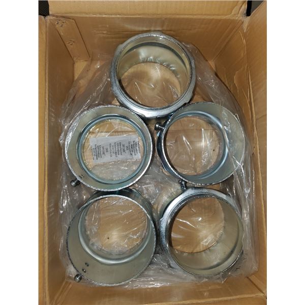 (5) 4" set screw Iberville connectors BNIB