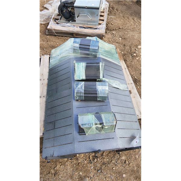 Tall Metal Display Shelf H-4'10" W-3'3" D-1'