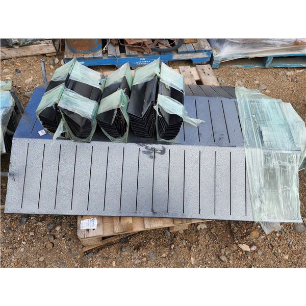 Tall Metal Display Shelf H-4'10" W-3'3" D-1'