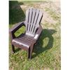Image 1 : 2 brown patio chairs