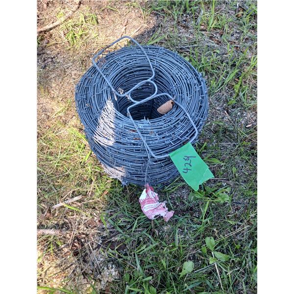 new roll of barbed wired