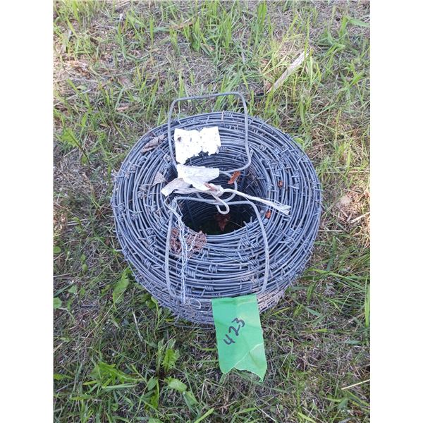 new roll of barbed wired