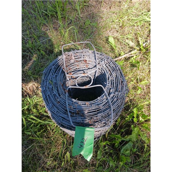 new roll of barbed wired