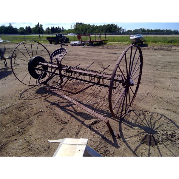 32 Tine Harrow 10'w, 54" wheels