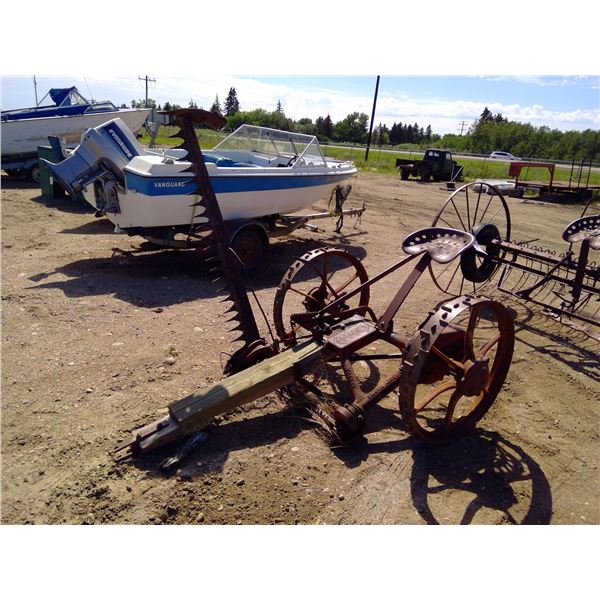 Massey Harris No. 33 Sickle Mower 53" Axle, 36" Wheels