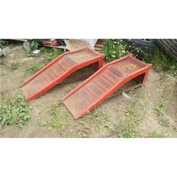 2 Steel Car Ramps