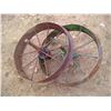 Image 1 : 2 Steel Wheels - 32" dia
