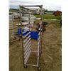 Image 2 : Tray Shelving Rack on Wheels - 27x19 1/2 x 70"h