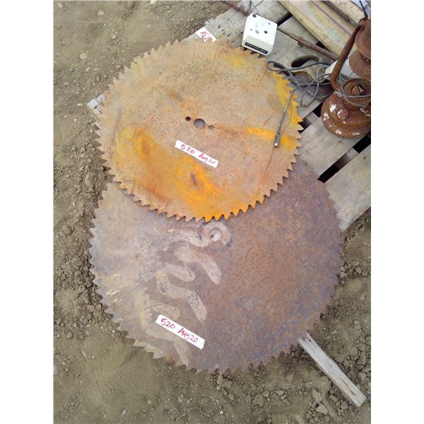 2 Circular Saw Blades - 25" and 30" diameter