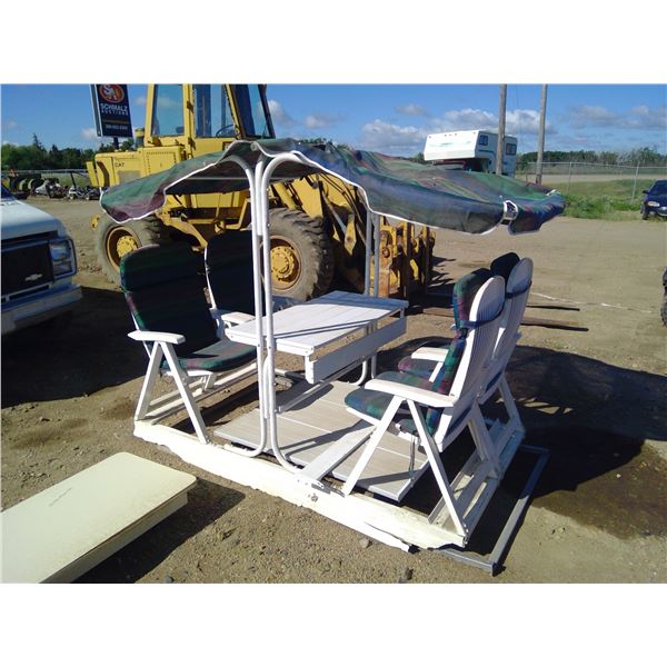 Patio glider w/ canopy