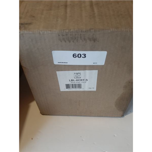 Light Lotus Silver Grey 6" Trim Qty 10