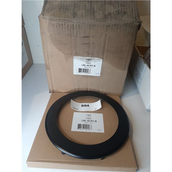 Light Lotus Silver Black 6" Trim Qty 10