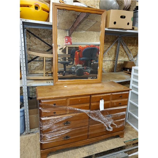6 drawer dresser & mirror