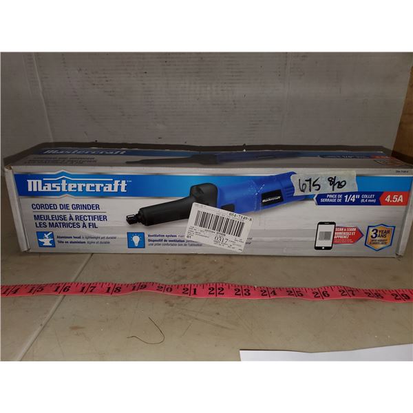 Mastercraft 4.5A corded die grinder BNIB