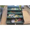 Image 5 : 2 Large tackle boxes with misc hooks & other tackle inside.