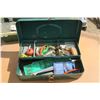 Image 8 : 3 small tackle boxes with one has hooks & other tackle inside.
