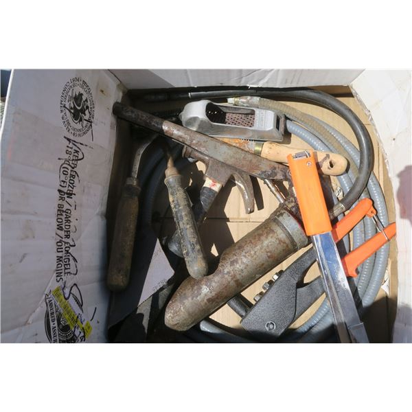 1 lot of misc tools , grease guns and other items.