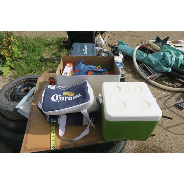 1 lot of toys & 2 coolers