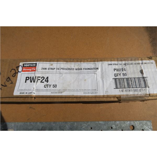 1 open box of Simpson strong ties