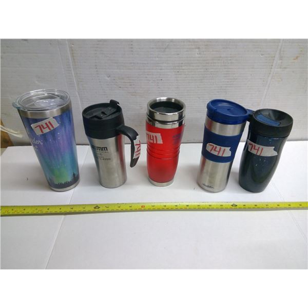 5 Travel Mugs