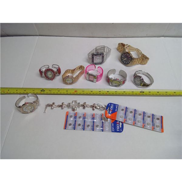 Lot of Watches w/ Extra Batteries