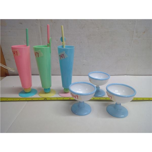 Plastic Sherbet and Smoothie Cups