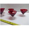 Image 3 : 6 Red Dessert Dishes