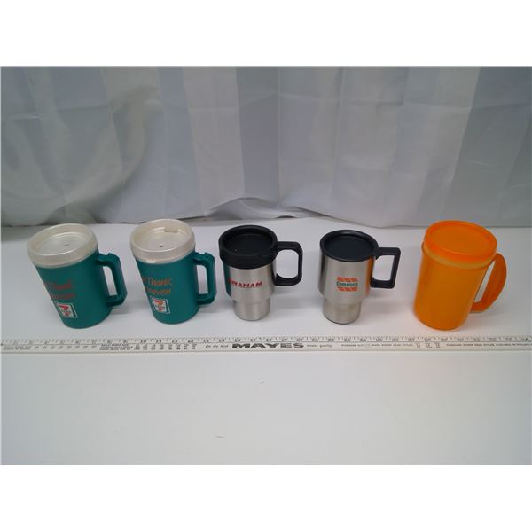 5 Travel Mugs
