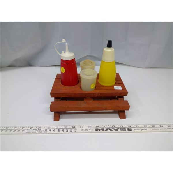 Picnic Table Condament Holder
