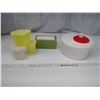 Image 1 : Lot of Misc. Kitchen Items - Salad Tosser, Napkin Holder, and Tupperware
