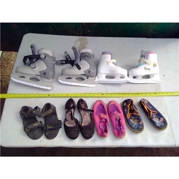 Lot of Children's Skates and Shoes Size 10-12