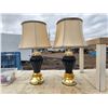Image 1 : (2) Matching Black/Gold Lamps