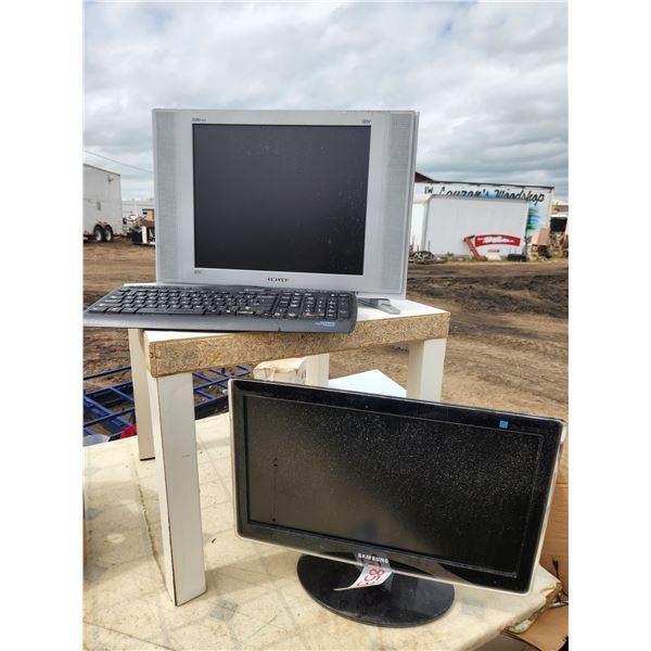 (2) Monitors & (2) Keyboards