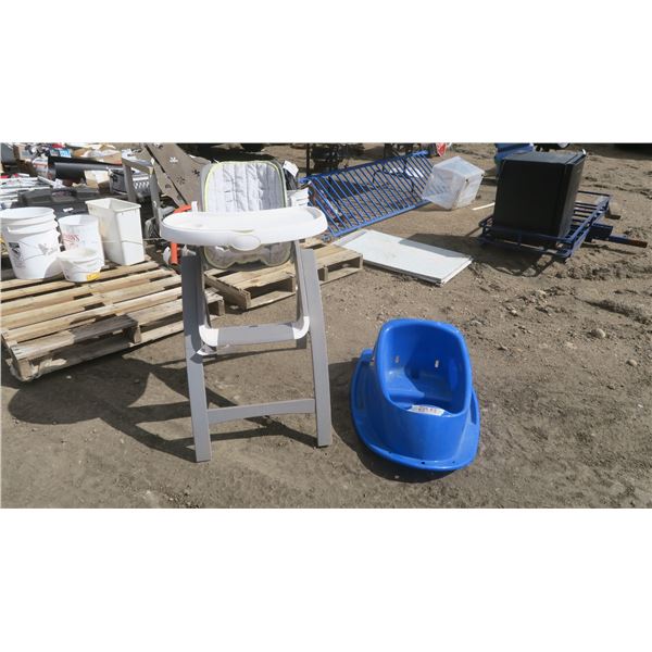 High Chair & Plastic Seat
