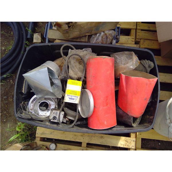 Lot of Misc. Items - PVC, Chimney, Hardware, V-Belts