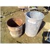 Image 1 : 2 Metal Barrels