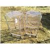 Image 1 : 2 Wire Carts w/ Bottom Pieces - 17 1/2 x 17 1/2 x 34"h