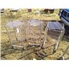 Image 1 : 3 Wire Carts w/ Bottom Pieces - 17 1/2 x 17 1/2 x 34"h