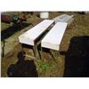 Image 2 : 2x Metal Tables/ Benches - 56"x14 1/2"x20"h