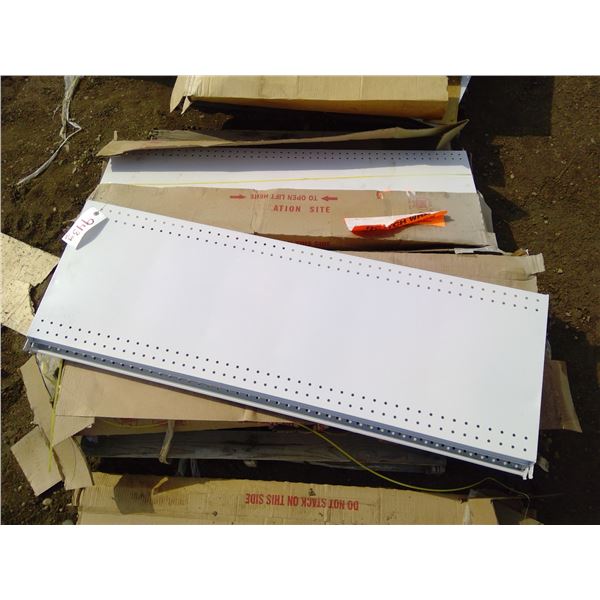 4 Boxes of Metal Shelving (2 Shelves per Box) 48"x15 1/2"