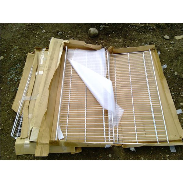 3 Boxes of Metal Wire Shelving 47 1/2x21 1/2"