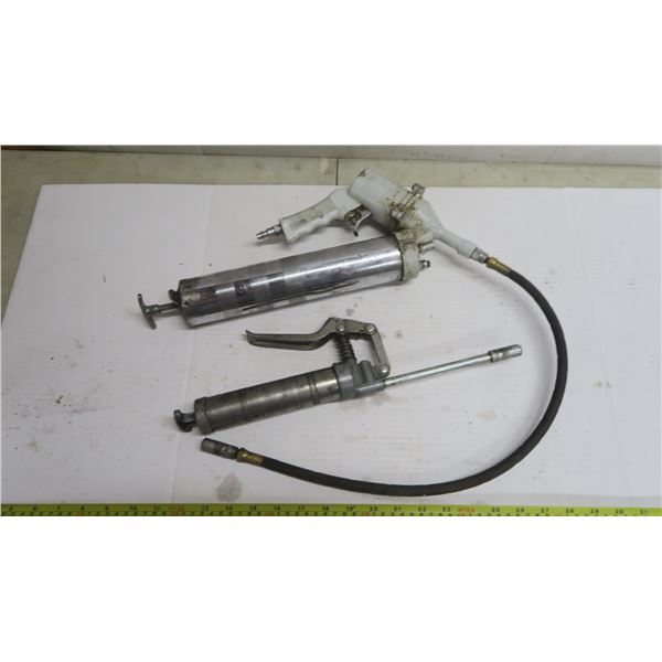 2 Grease Guns, 1 is Pneumatic